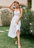 Sexy White Lace Boho Maxi Dress Kimana